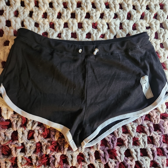 Too Fast Black and White Coffin Design Athletic Shorts - Picture 2 of 5